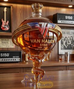 Van Halen 5150 40th Anniversary Atlas Collectors Whiskey Bottle Van Halen 5150 40th Anniversary Atlas Collectors Whiskey Bottle
