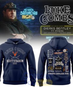 Virginia Cavaliers x  Luke Combs My Kinda Saturday Night Tour in Scott Stadium 2026 Hoodie
