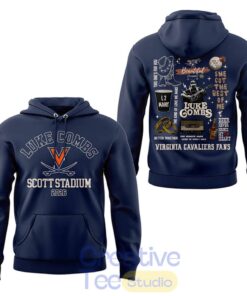 Virginia Cavaliers x  Luke Combs My Kinda Saturday Night Tour in Scott Stadium 2026 Hoodie