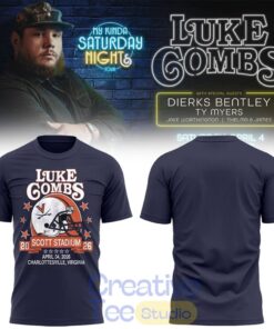 Virginia Cavaliers x  Luke Combs My Kinda Saturday Night Tour in Scott Stadium 2026 T-Shirt