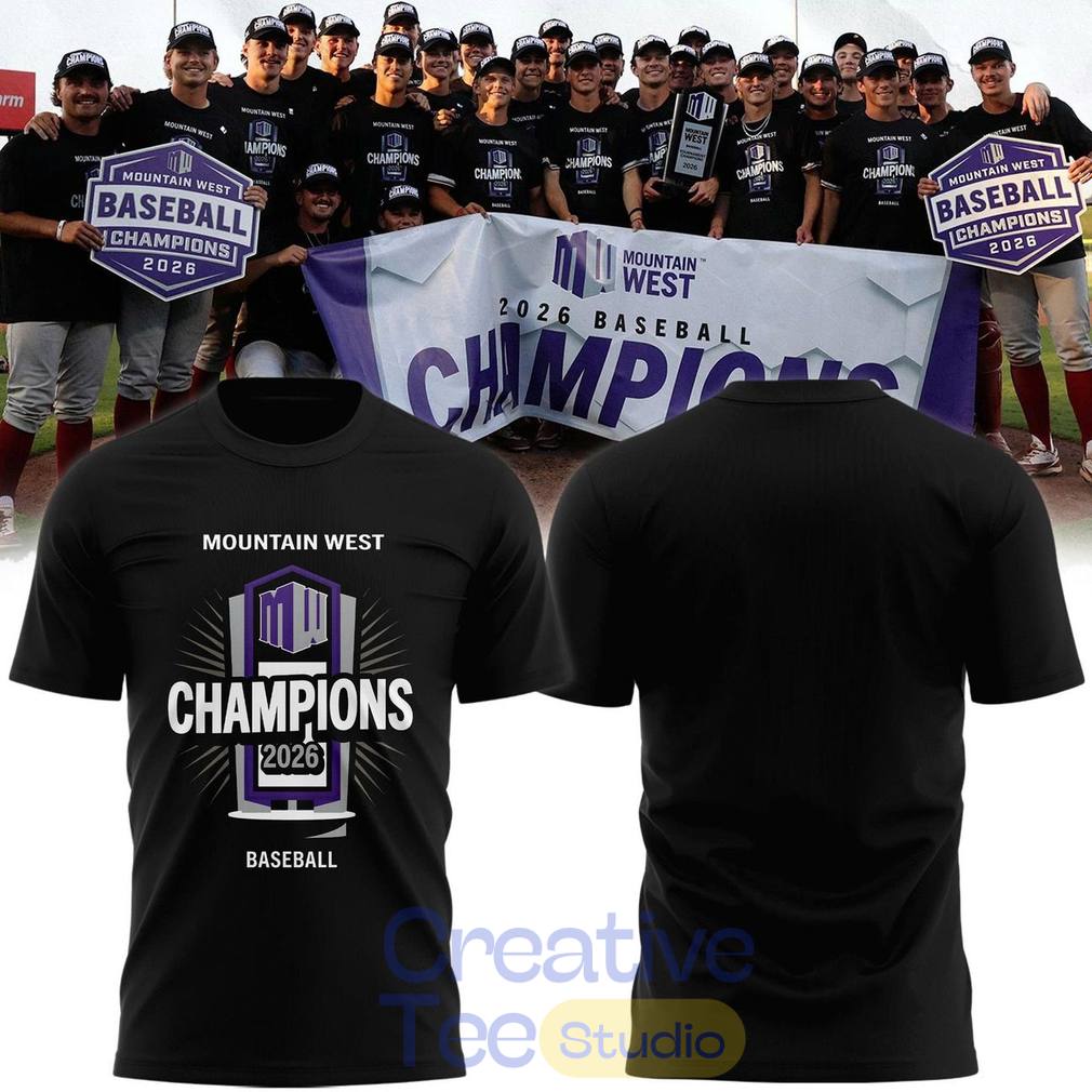 Washington State Cougars 2026 Mountain West Baseball Tournament Champions Tee Washington State Cougars 2026 Mountain West Baseball Tournament Champions Tee