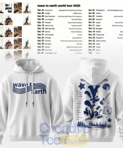 Wave to Earth The Pieces Tour 2026 Blue Bloom Tracklist Special Tee Hoodie