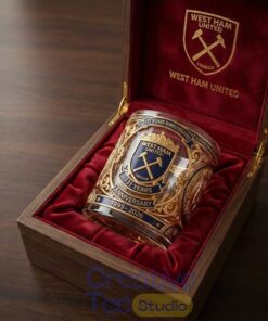 West Ham United 131 Years Anniversary Whiskey Glass