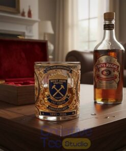 West Ham United 131 Years Anniversary Whiskey Glass