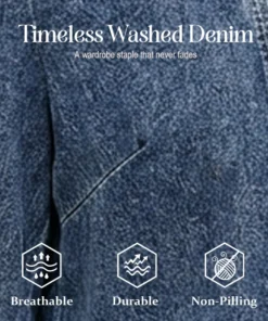🌸 Women’s Denim Jacket with Ruffles & Open Front – Lightweight & Feminine – Versatile & Chic 👗