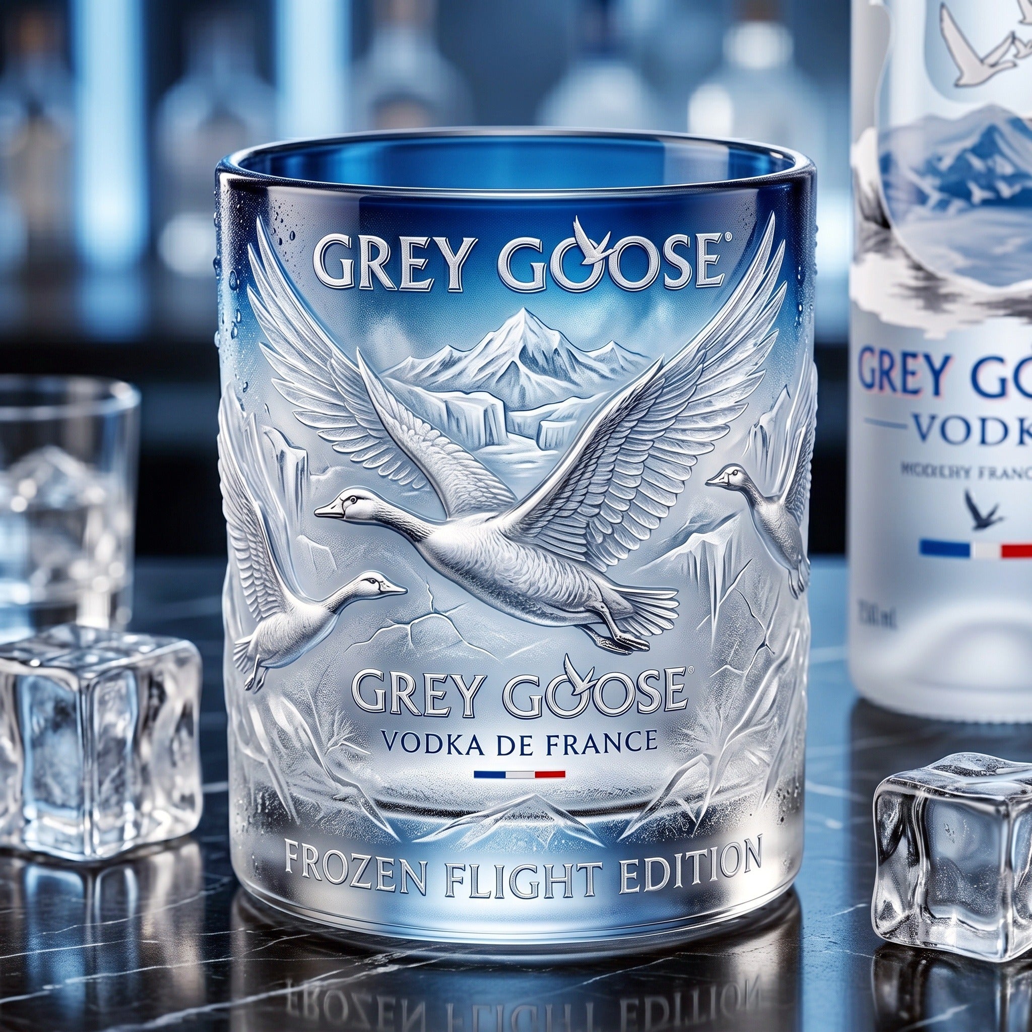 Grey Goose Frosted Cocktail Glass Grey Goose Frosted Cocktail Glass