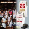 AS Monaco Basket 2026 French League Champions Basketball Jersey