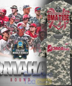 Alabama Crimson Tide 2026 Baseball College World Series OmaTide Camo T-Shirt