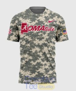 Alabama Crimson Tide 2026 Baseball College World Series OmaTide Camo T-Shirt