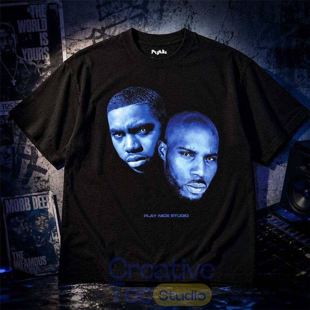 Ariel Hukporti Nas And DMX Play Nice Studio Knicks Parade Shirt Ariel Hukporti Nas And DMX Play Nice Studio Knicks Parade Shirt
