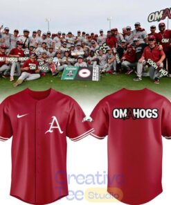 Arkansas Razorbacks New Omahogs Baseball Red Jersey