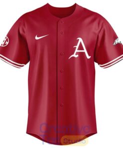 Arkansas Razorbacks New Omahogs Baseball Red Jersey