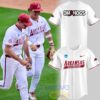 Arkansas Razorbacks New Omahogs Baseball White Jersey