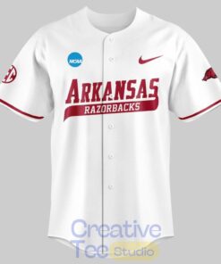 Arkansas Razorbacks New Omahogs Baseball White Jersey