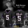 Atlanta Braves Bob Horner Forever Black Baseball Jersey