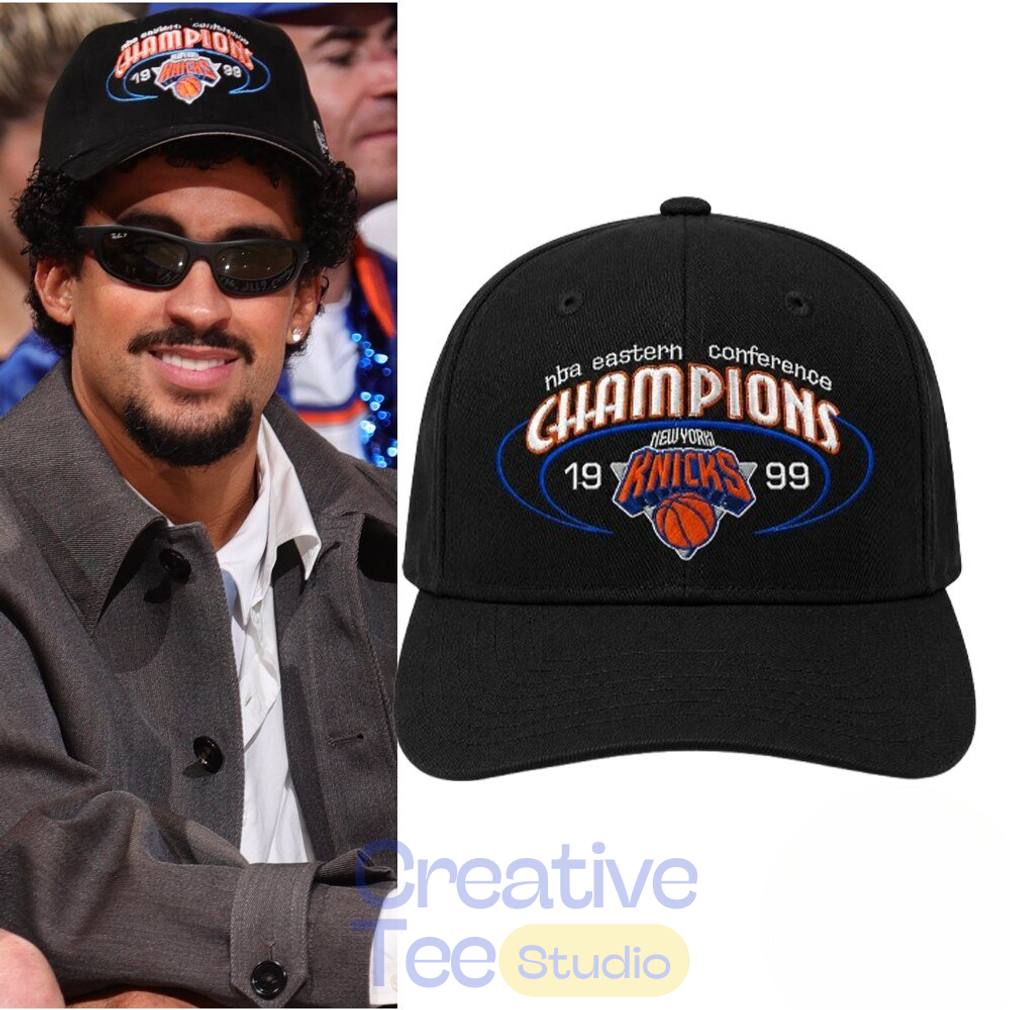 Bad Bunny 2026 NBA Finals Game 1 Knicks 1999 Champions Hat Bad Bunny 2026 NBA Finals Game 1 Knicks 1999 Champions Hat