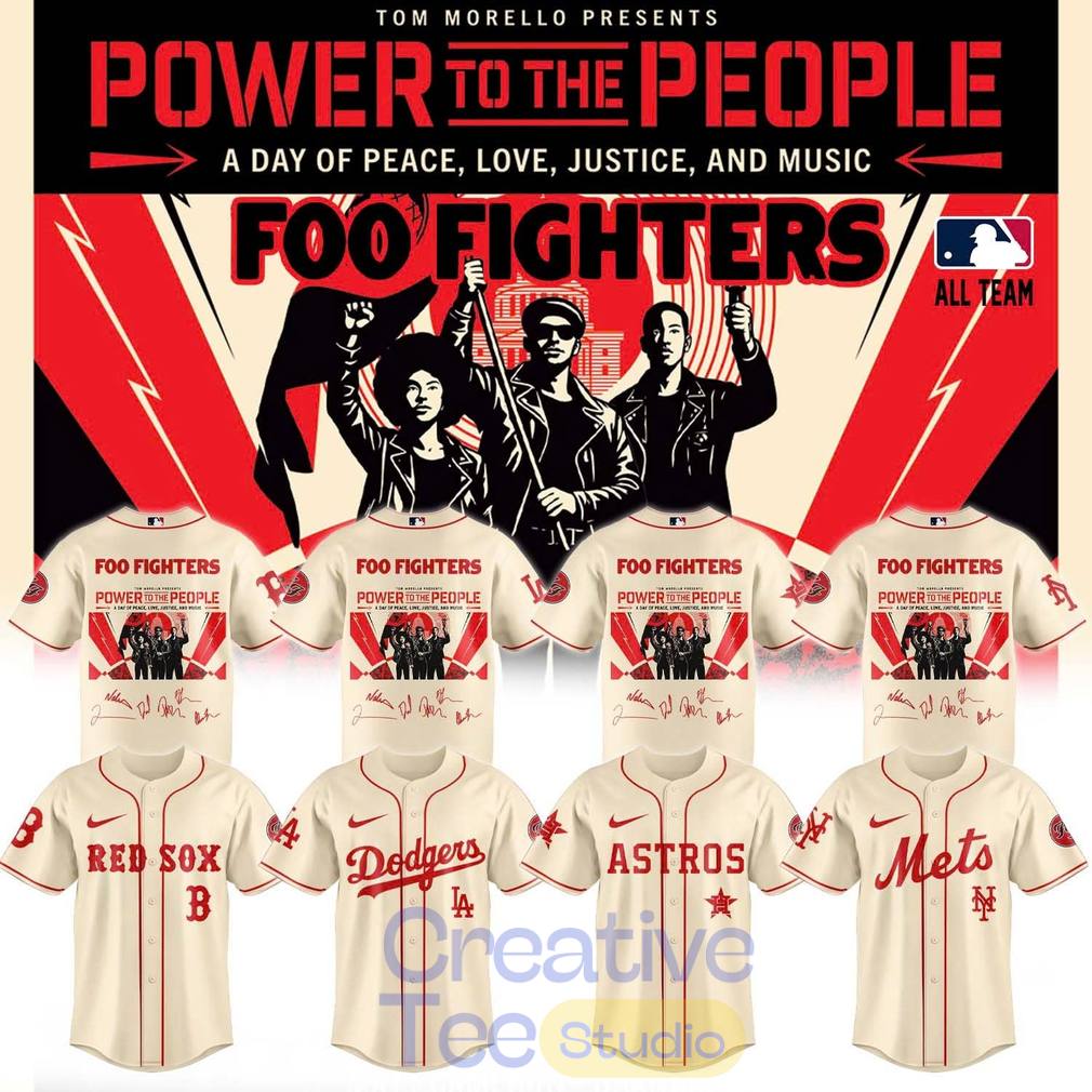 Baseball All Teams x Foo Fighters “Power to the people” Special Jersey Baseball All Teams x Foo Fighters “Power to the people” Special Jersey