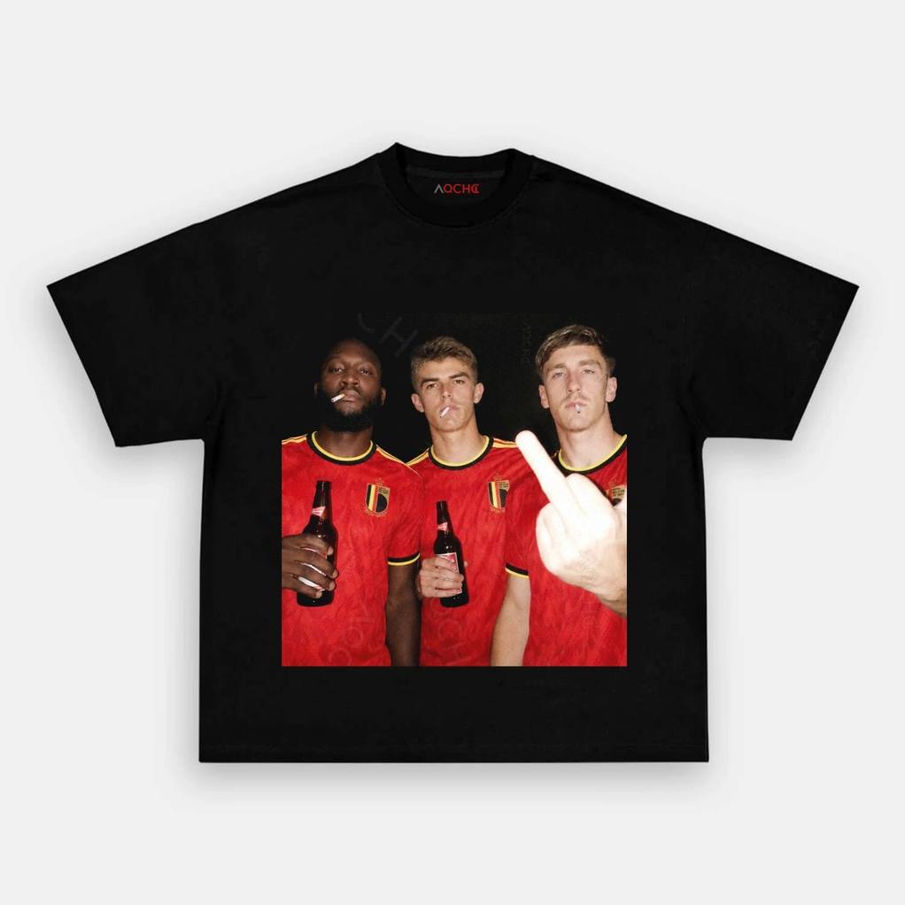 Belgian Red Devils Rebellion Drunk Smoke Middle Finger Shirt Belgian Red Devils Rebellion Drunk Smoke Middle Finger Shirt