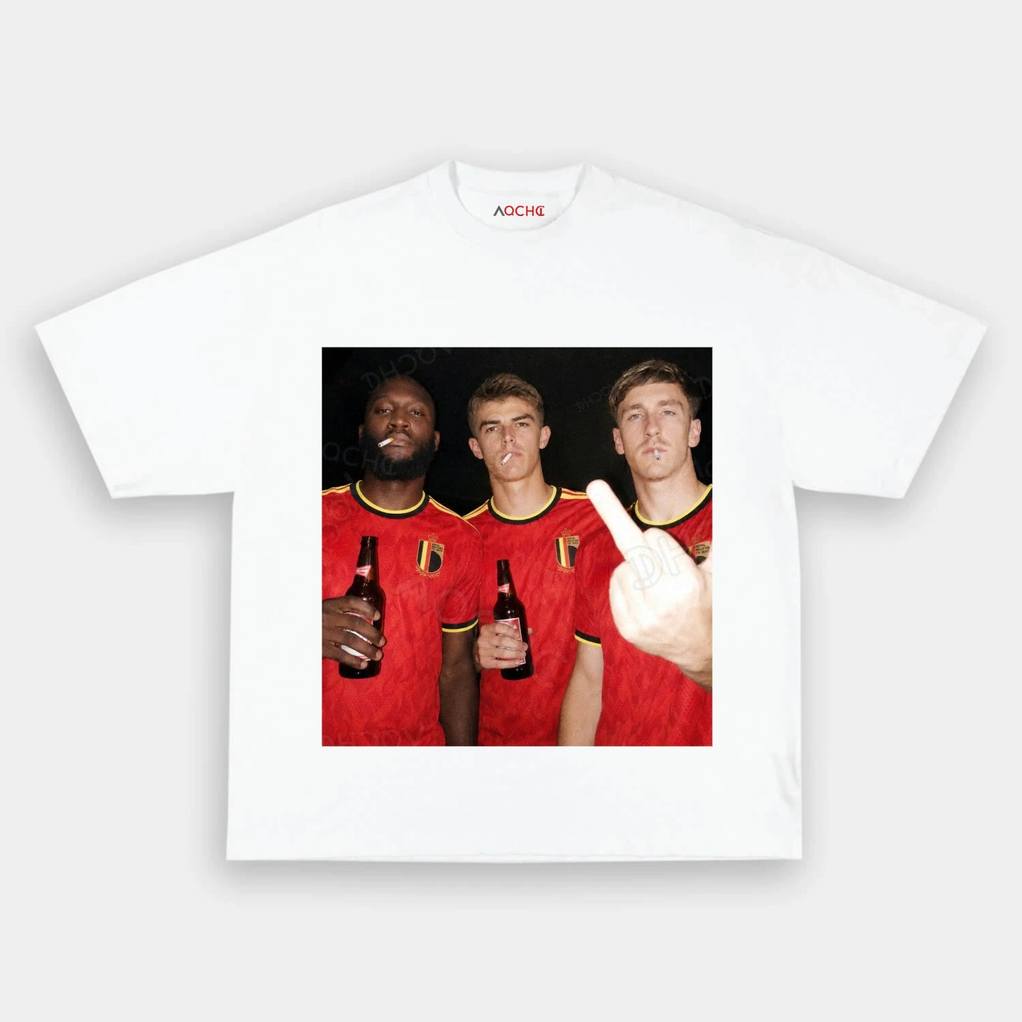 Belgian Red Devils Rebellion Drunk Smoke Middle Finger Shirt Belgian Red Devils Rebellion Drunk Smoke Middle Finger Shirt