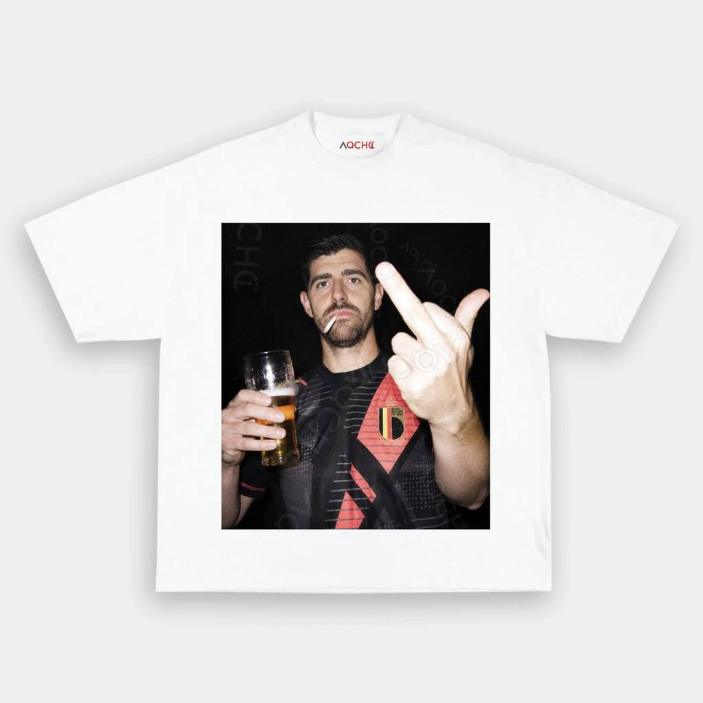 Belgium Football Team Thibaut Courtois Drunk Shirt Belgium Football Team Thibaut Courtois Drunk Shirt
