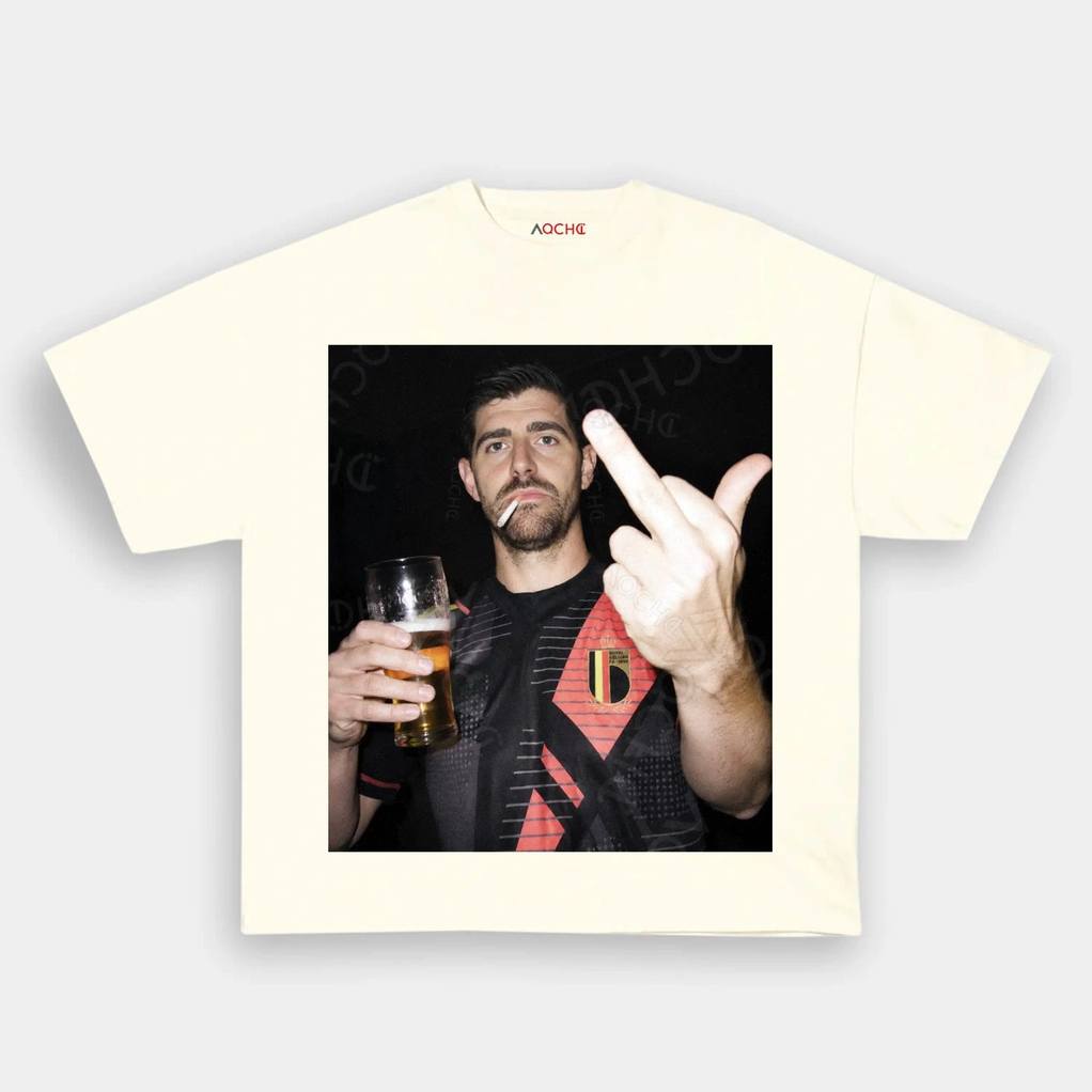 Belgium Football Team Thibaut Courtois Drunk Shirt Belgium Football Team Thibaut Courtois Drunk Shirt