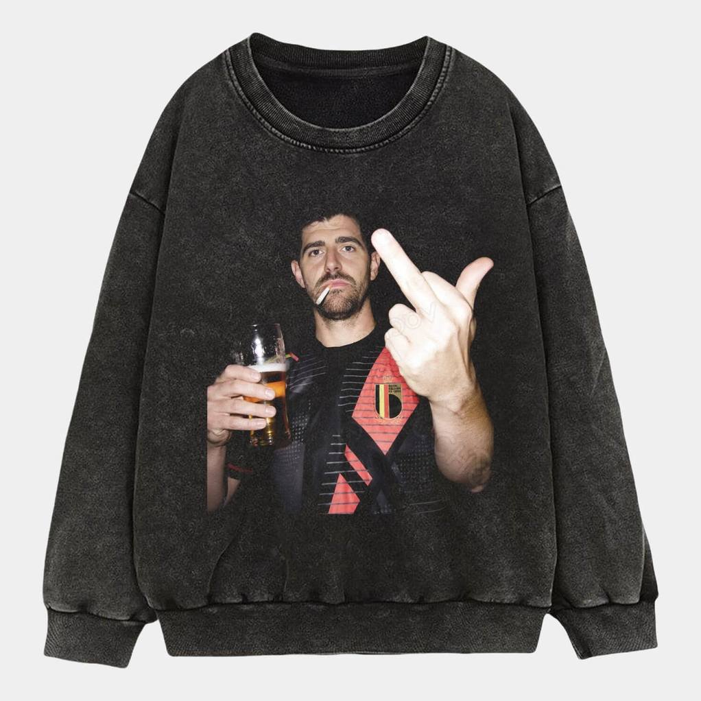 Belgium Football Team Thibaut Courtois Drunk Shirt Belgium Football Team Thibaut Courtois Drunk Shirt