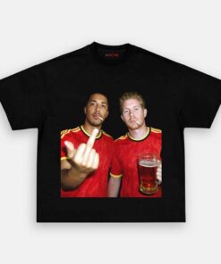 Belgium Football Team Tielemans x De Bruyne Drunk Shirt Belgium Football Team Tielemans x De Bruyne Drunk Shirt