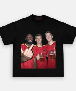 Belgium Football Team Trio Cigarettes and Glory Shirt
