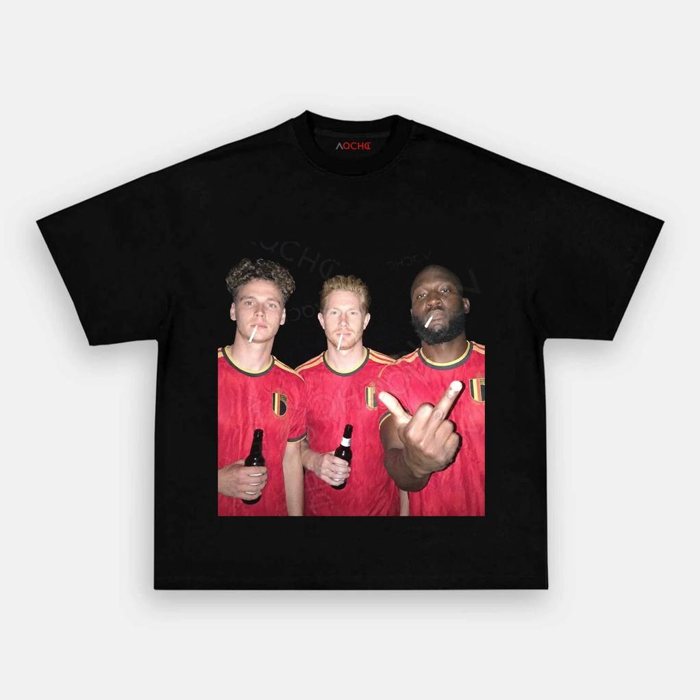 Belgium Football Team Trio Drunk Shirt Belgium Football Team Trio Drunk Shirt