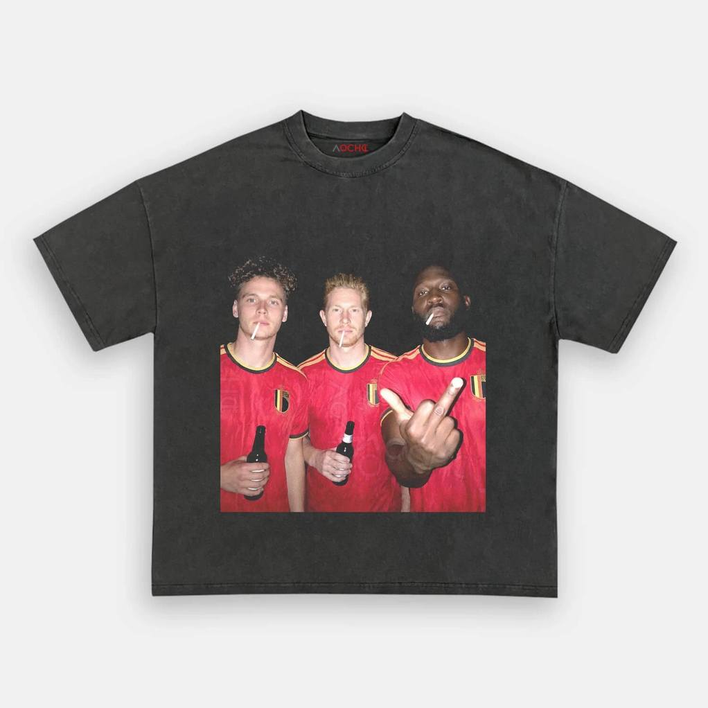 Belgium Football Team Trio Drunk Shirt Belgium Football Team Trio Drunk Shirt