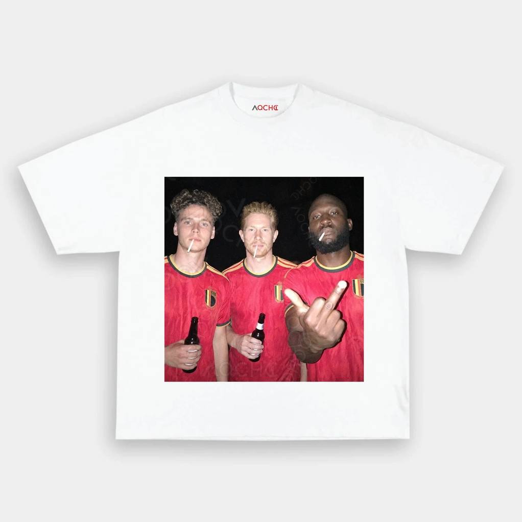 Belgium Football Team Trio Drunk Shirt Belgium Football Team Trio Drunk Shirt