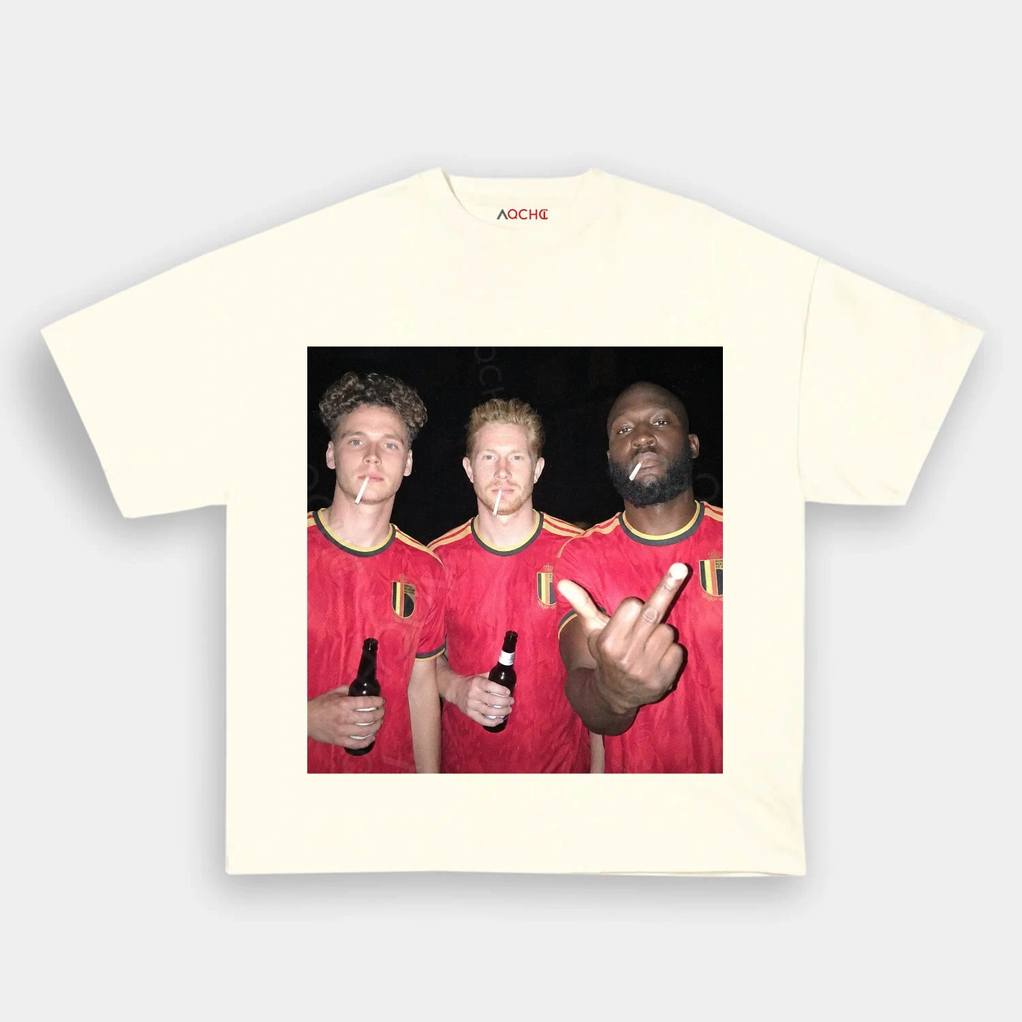 Belgium Football Team Trio Drunk Shirt Belgium Football Team Trio Drunk Shirt