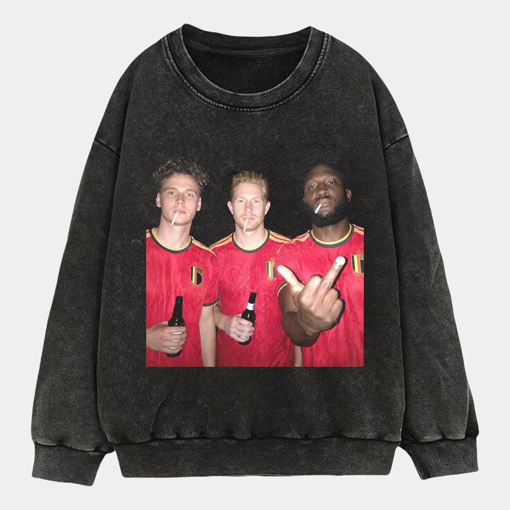 Belgium Football Team Trio Drunk Shirt Belgium Football Team Trio Drunk Shirt