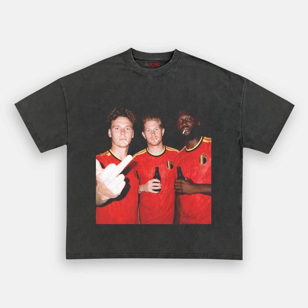 Belgium Football Team Trio Drunk Smoke Shirt Belgium Football Team Trio Drunk Smoke Shirt