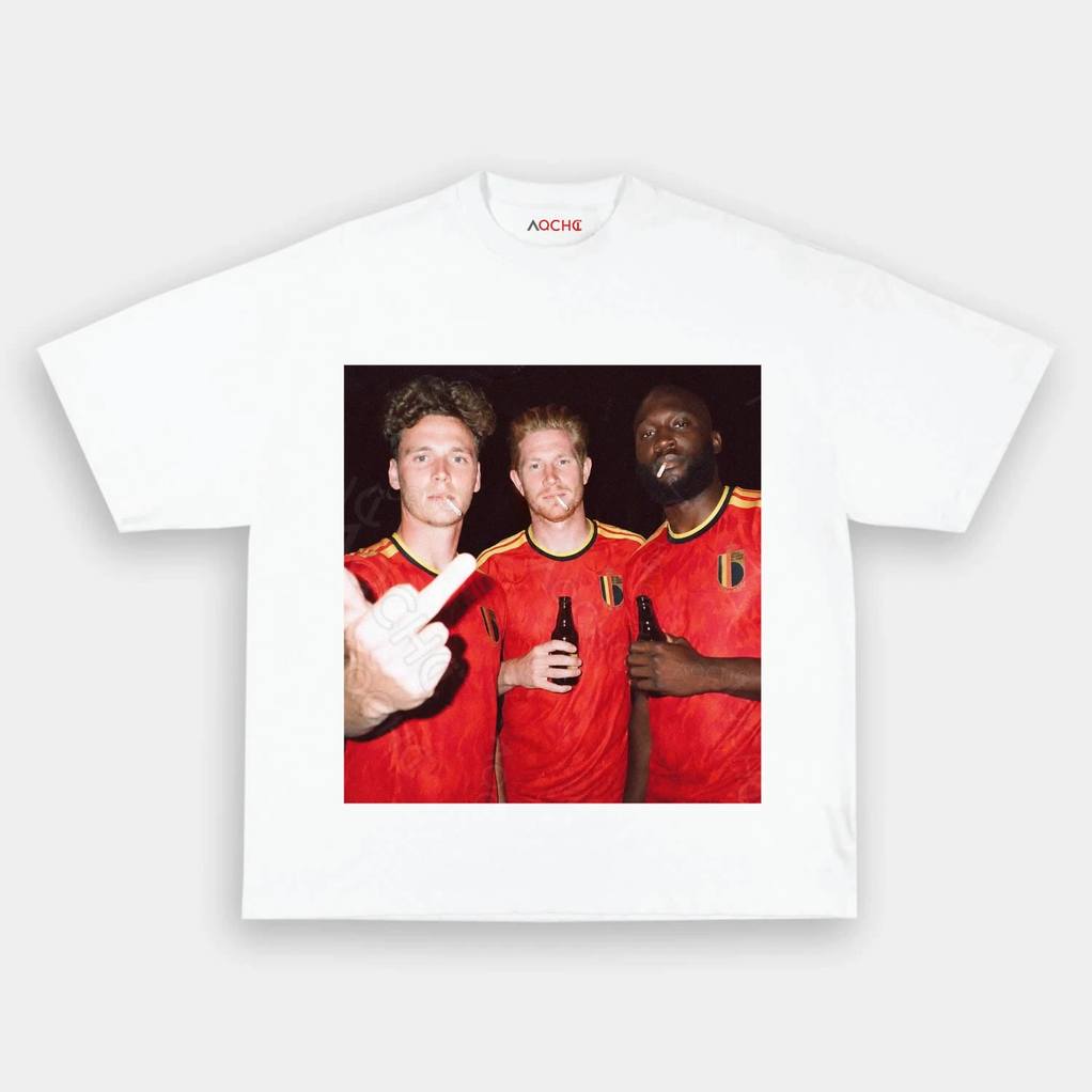 Belgium Football Team Trio Drunk Smoke Shirt Belgium Football Team Trio Drunk Smoke Shirt