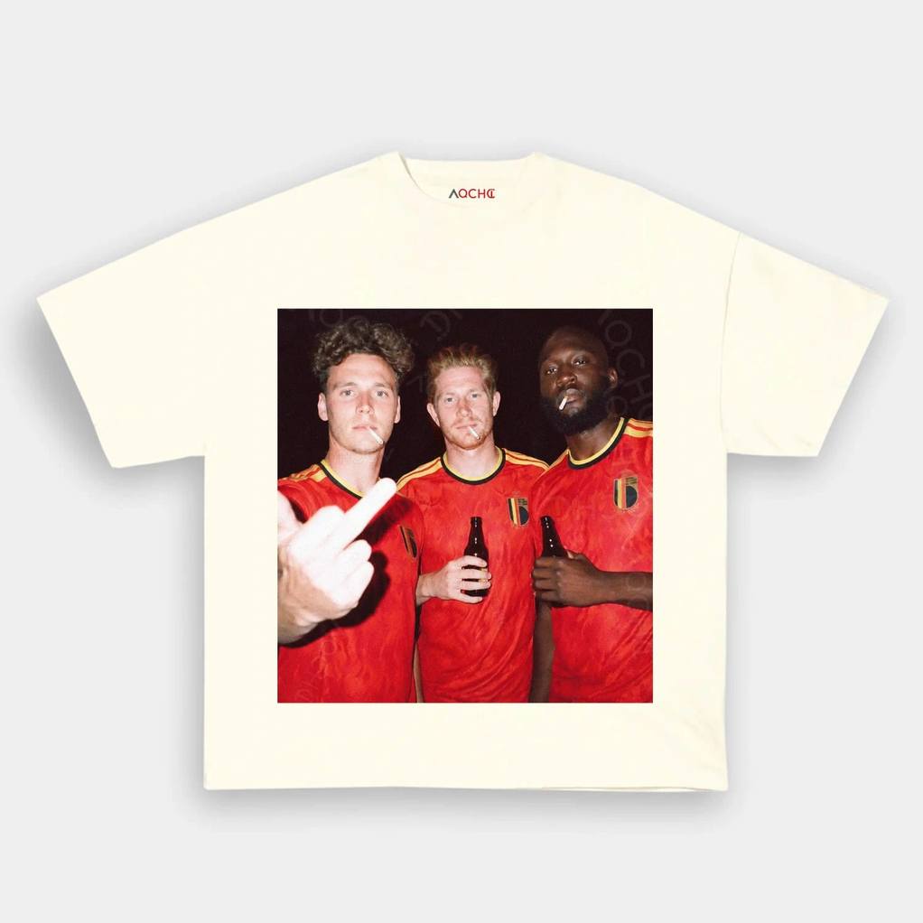 Belgium Football Team Trio Drunk Smoke Shirt Belgium Football Team Trio Drunk Smoke Shirt