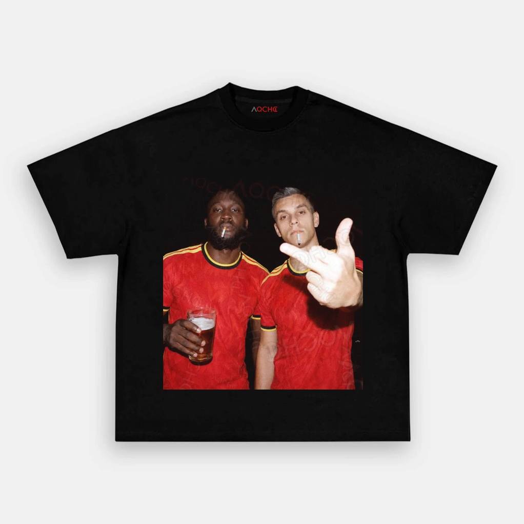 Belgium Football Team Trossard x Lukaku Drunk Shirt Belgium Football Team Trossard x Lukaku Drunk Shirt