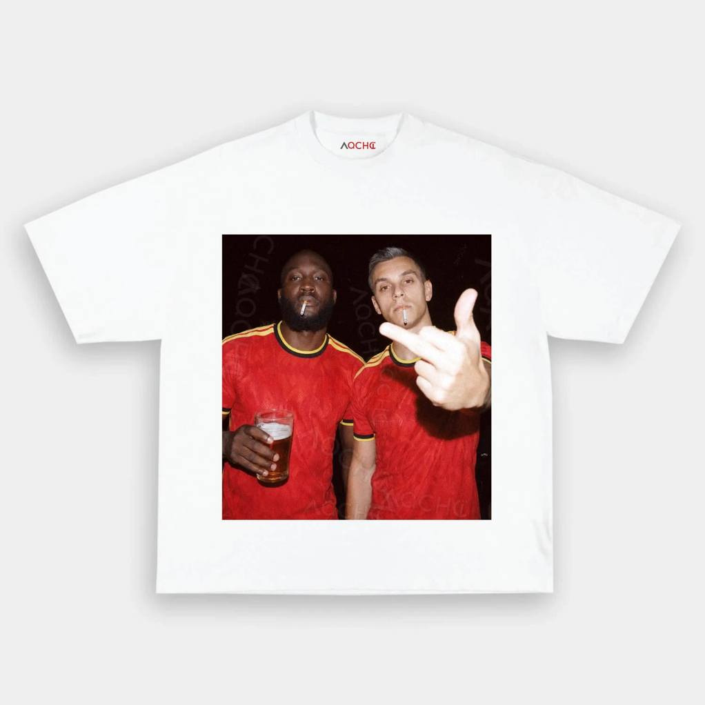 Belgium Football Team Trossard x Lukaku Drunk Shirt Belgium Football Team Trossard x Lukaku Drunk Shirt
