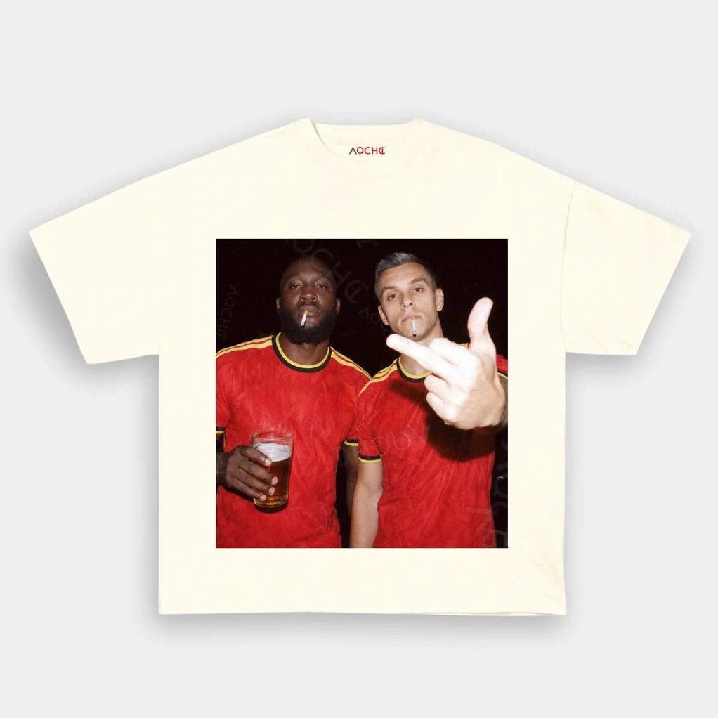 Belgium Football Team Trossard x Lukaku Drunk Shirt Belgium Football Team Trossard x Lukaku Drunk Shirt