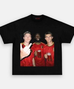 Belgium Trio Drunk Smoke Middle Finger Shirt