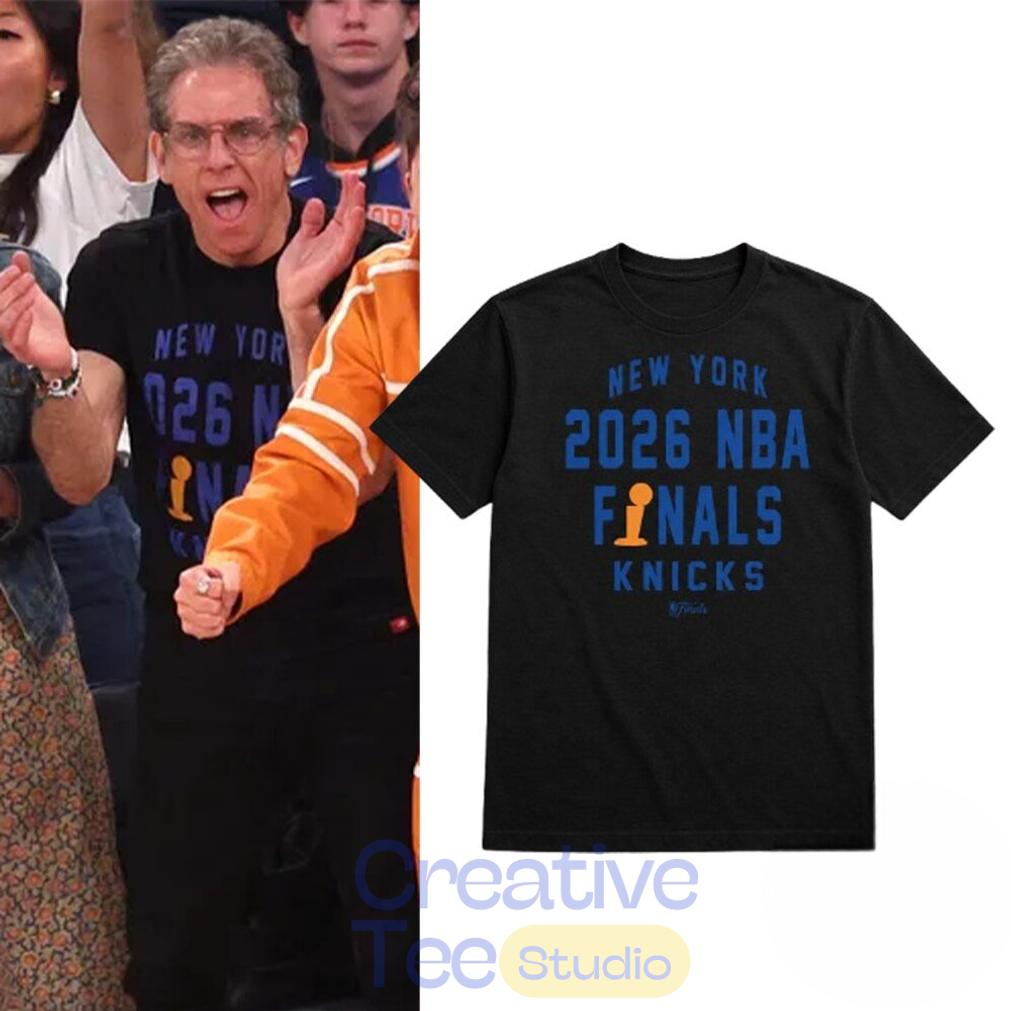 Ben Stiller NBA 2026 Finals Game 3 New York Knicks T-Shirt Ben Stiller NBA 2026 Finals Game 3 New York Knicks T-Shirt