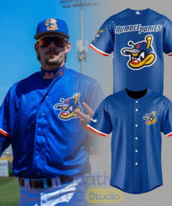 Binghamton Rumble Ponies Home Threads BMets Special Baseball Jersey