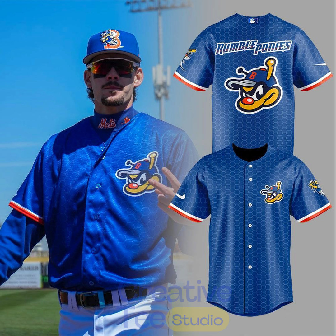 Binghamton Rumble Ponies Home Threads BMets Special Baseball Jersey Binghamton Rumble Ponies Home Threads BMets Special Baseball Jersey