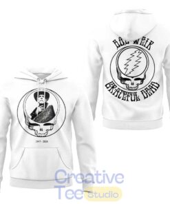 Bob Weir In Loving Memory Edition White Tee Hoodie