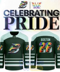 Boston Fleet Pride Month 2026 PWHL Game Custom Hockey Jersey