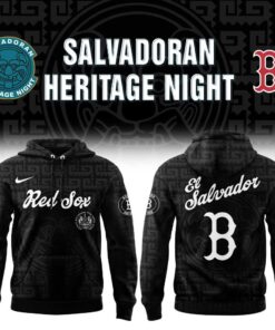 Boston Red Sox El Salvadoran Heritage Night 2026 Black Hoodie Boston Red Sox El Salvadoran Heritage Night 2026 Black Hoodie