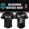 Boston Red Sox El Salvadoran Heritage Night 2026 Black Jersey