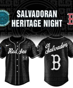 Boston Red Sox El Salvadoran Heritage Night 2026 Black Jersey Boston Red Sox El Salvadoran Heritage Night 2026 Black Jersey