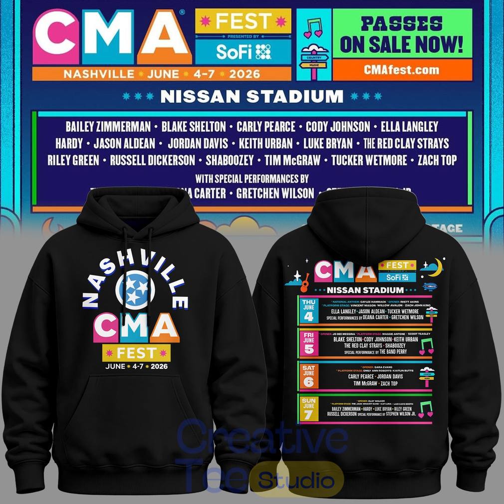 CMA FEST Nissan Stadium 2026 Hoodie CMA FEST Nissan Stadium 2026 Hoodie