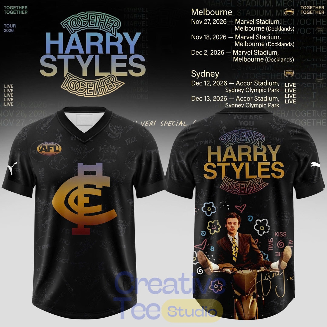 Carlton Blues Football x Harry Styles Together Together Tour 2026 Football Jersey Carlton Blues Football x Harry Styles Together Together Tour 2026 Football Jersey